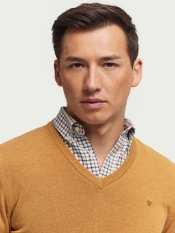 Jerséis<Alvaro Moreno JERSEY V-NECK TRENDY Mostaza