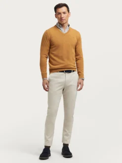 Jerséis<Alvaro Moreno JERSEY V-NECK TRENDY Mostaza