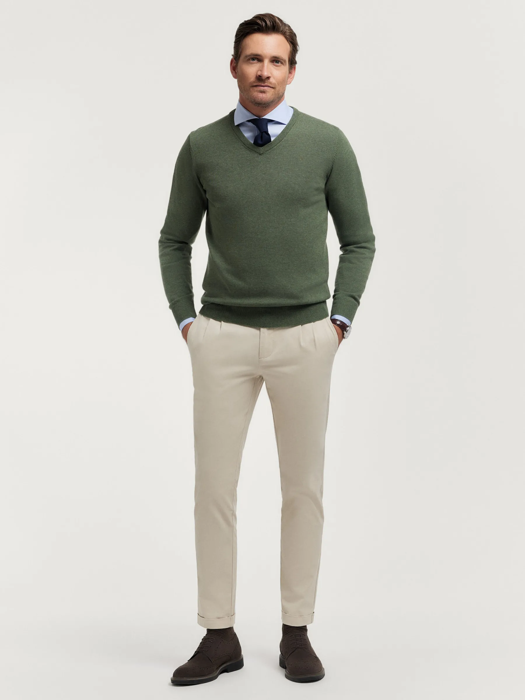 Jerséis<Alvaro Moreno JERSEY V-NECK TRENDY Verde