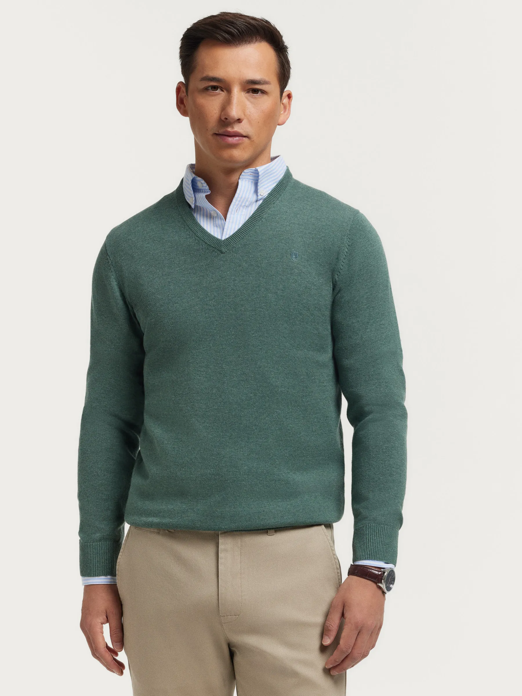 Jerséis<Alvaro Moreno JERSEY V-NECK TRENDY Verde