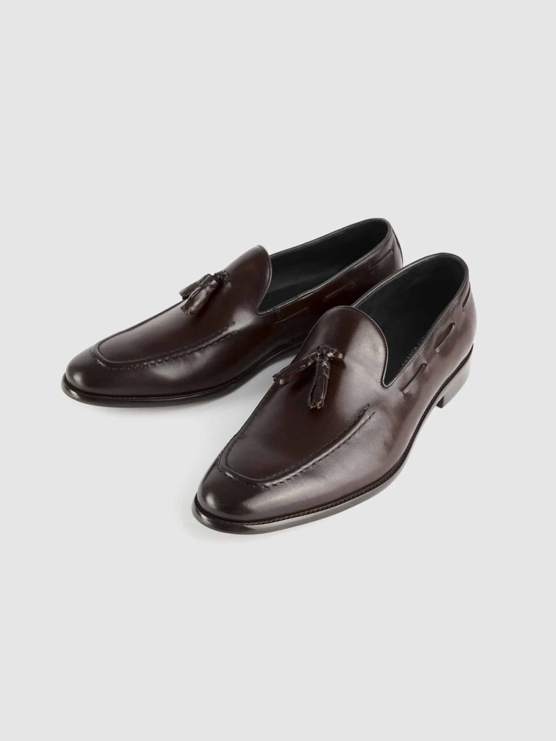 Vestir<Alvaro Moreno MOCASIN BORLAS MARRÓN Marrón