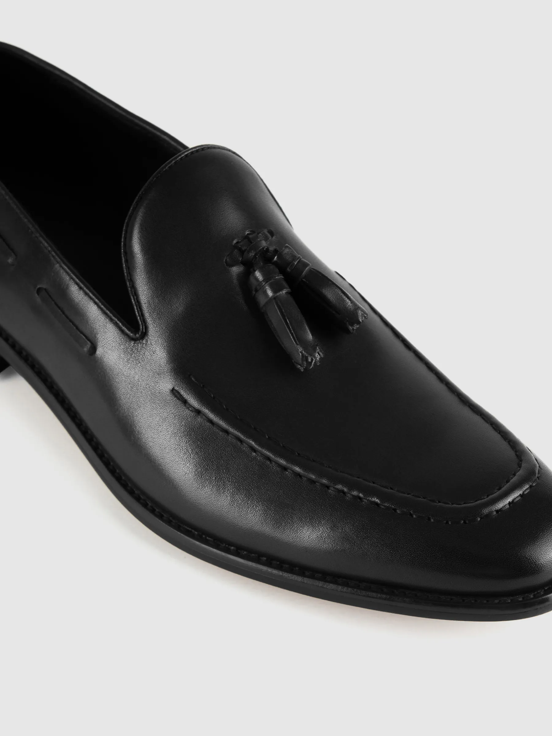 Vestir<Alvaro Moreno MOCASIN BORLAS Negro