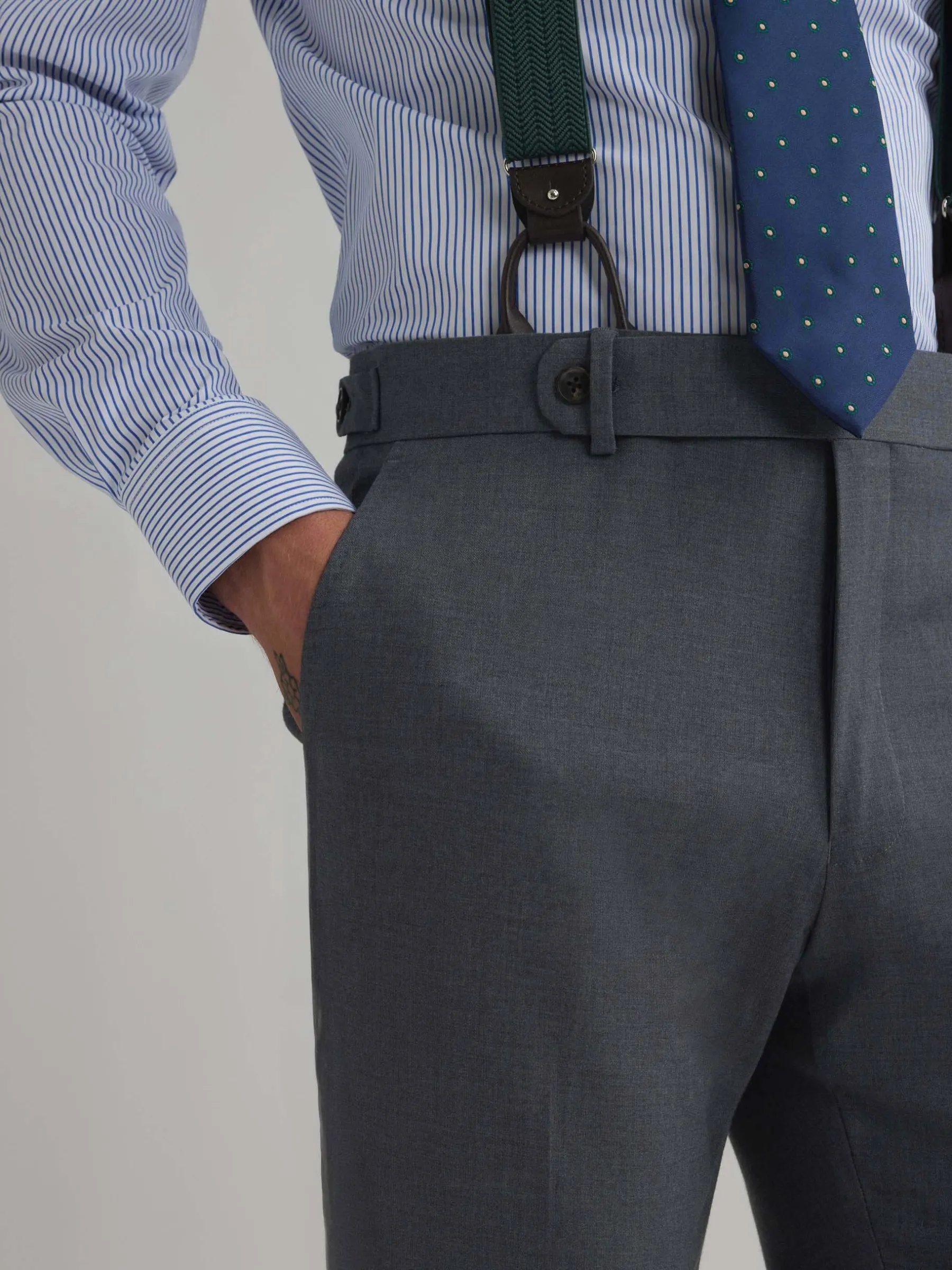 Trajes|Trajes<Alvaro Moreno PANTALON CAPO FIL A FIL Gris