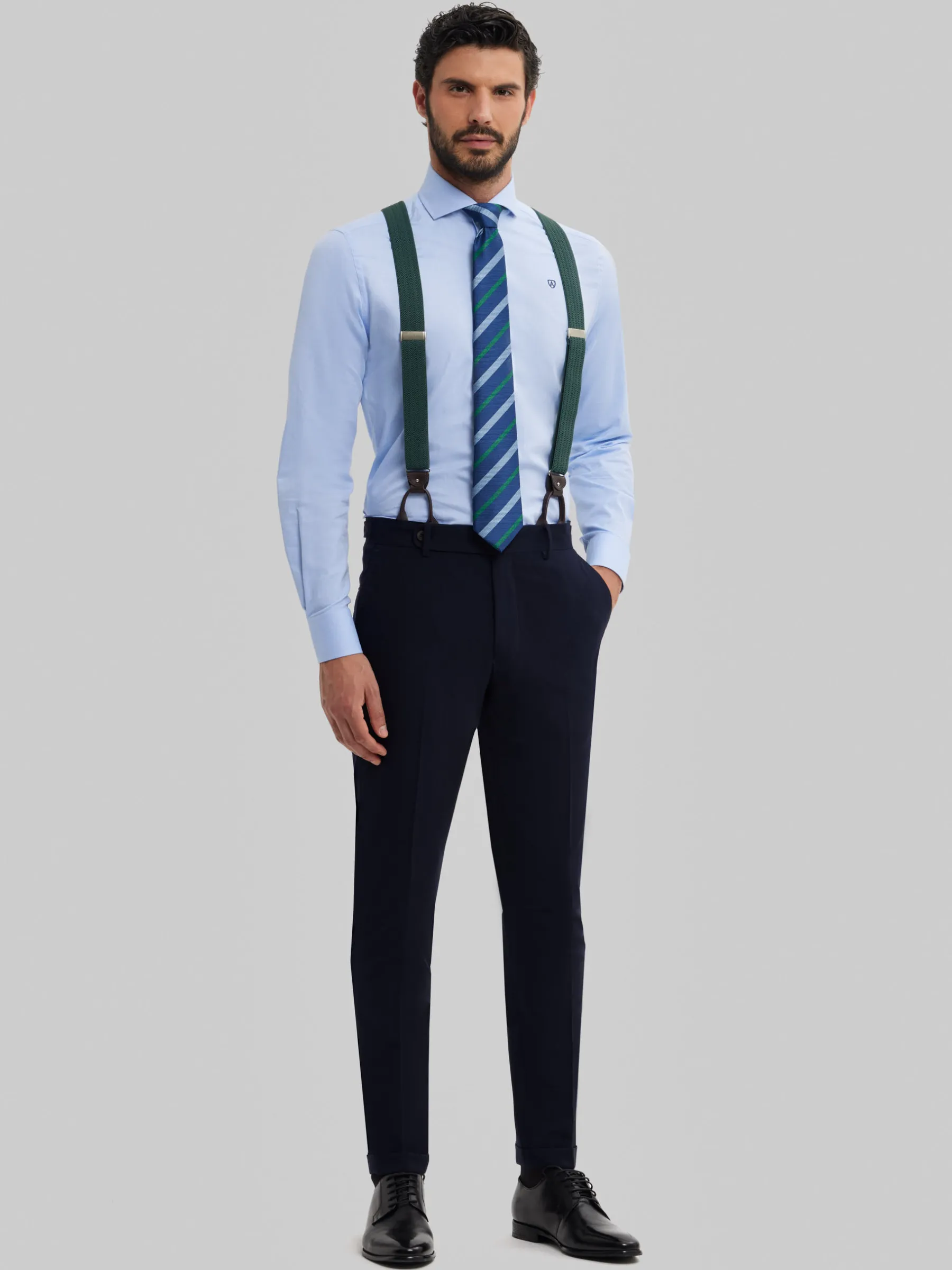 Trajes|Trajes<Alvaro Moreno PANTALON CAPO PLAIN Azul Marino
