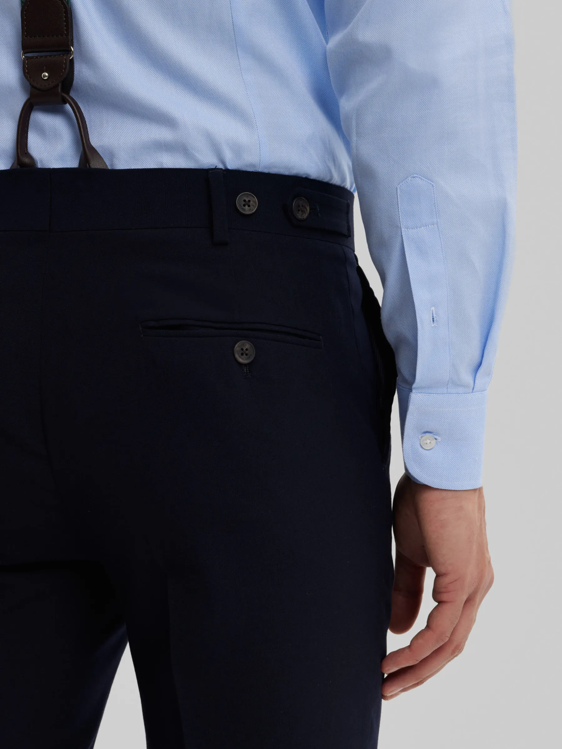 Trajes|Trajes<Alvaro Moreno PANTALON CAPO PLAIN Azul Marino