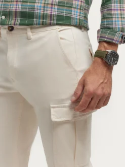 Cargo<Alvaro Moreno PANTALON CARGO ELVIS Crudo