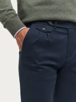 Chino<Alvaro Moreno PANTALON CARROT Azul Marino