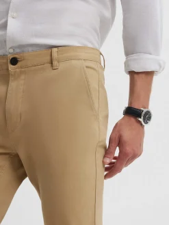 Chino<Alvaro Moreno PANTALON CHINO SLIM FIT Camel