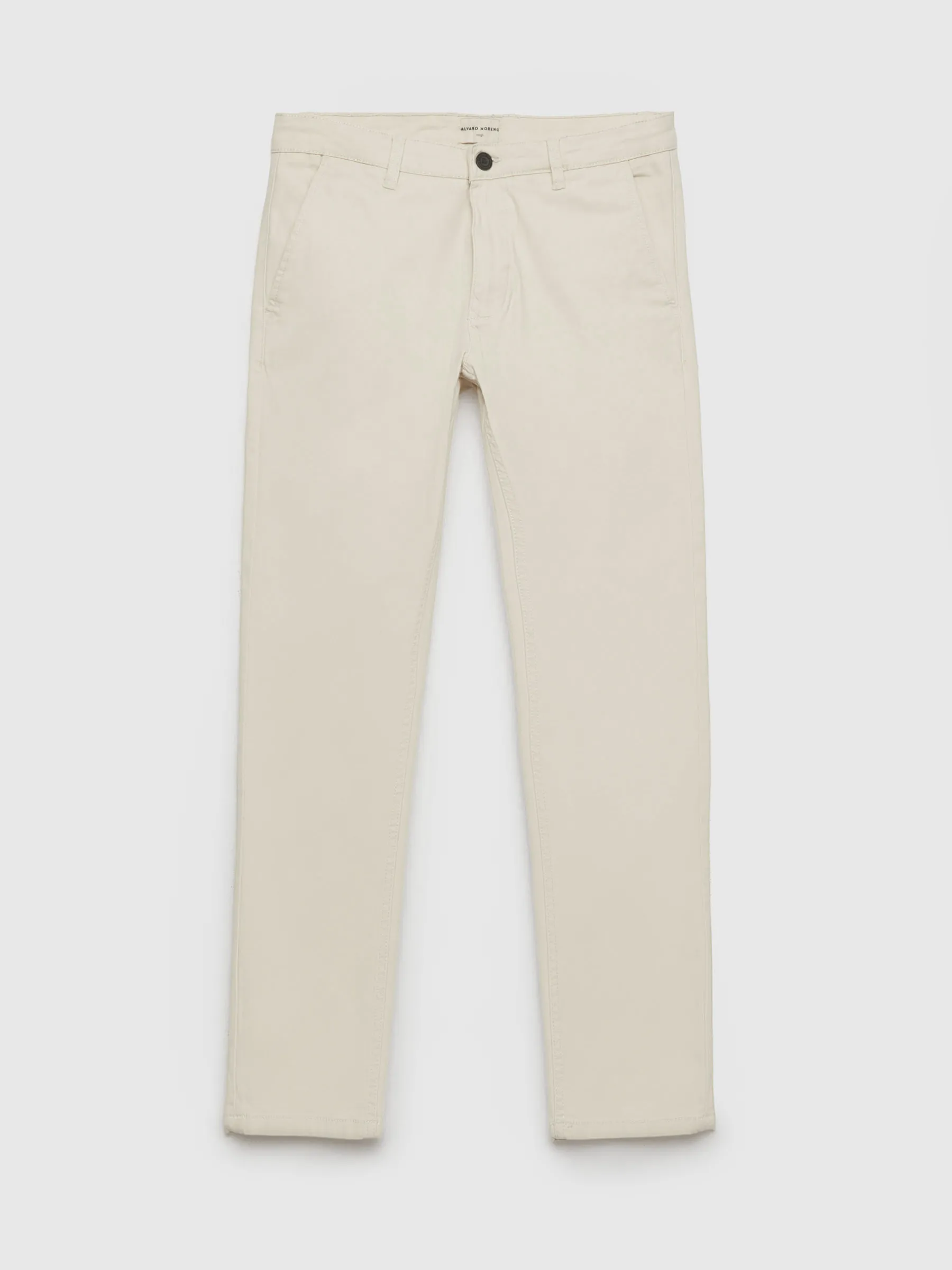 Chino<Alvaro Moreno PANTALON CHINO SLIM FIT Crudo