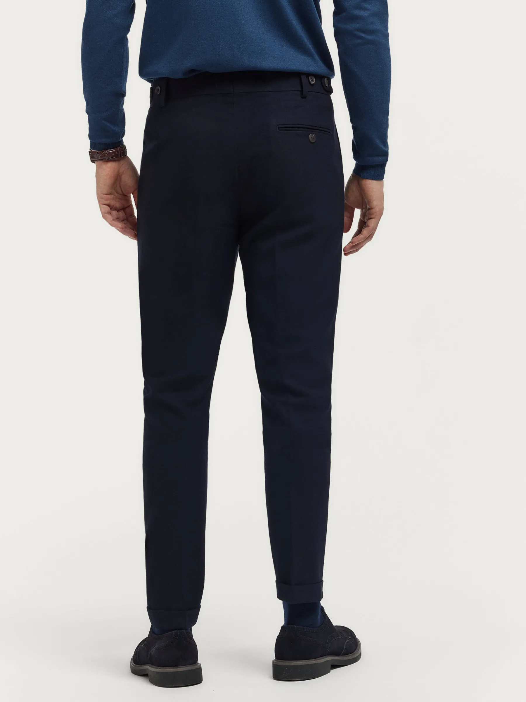 Vestir<Alvaro Moreno PANTALON CLASSIC TWILL Azul Marino