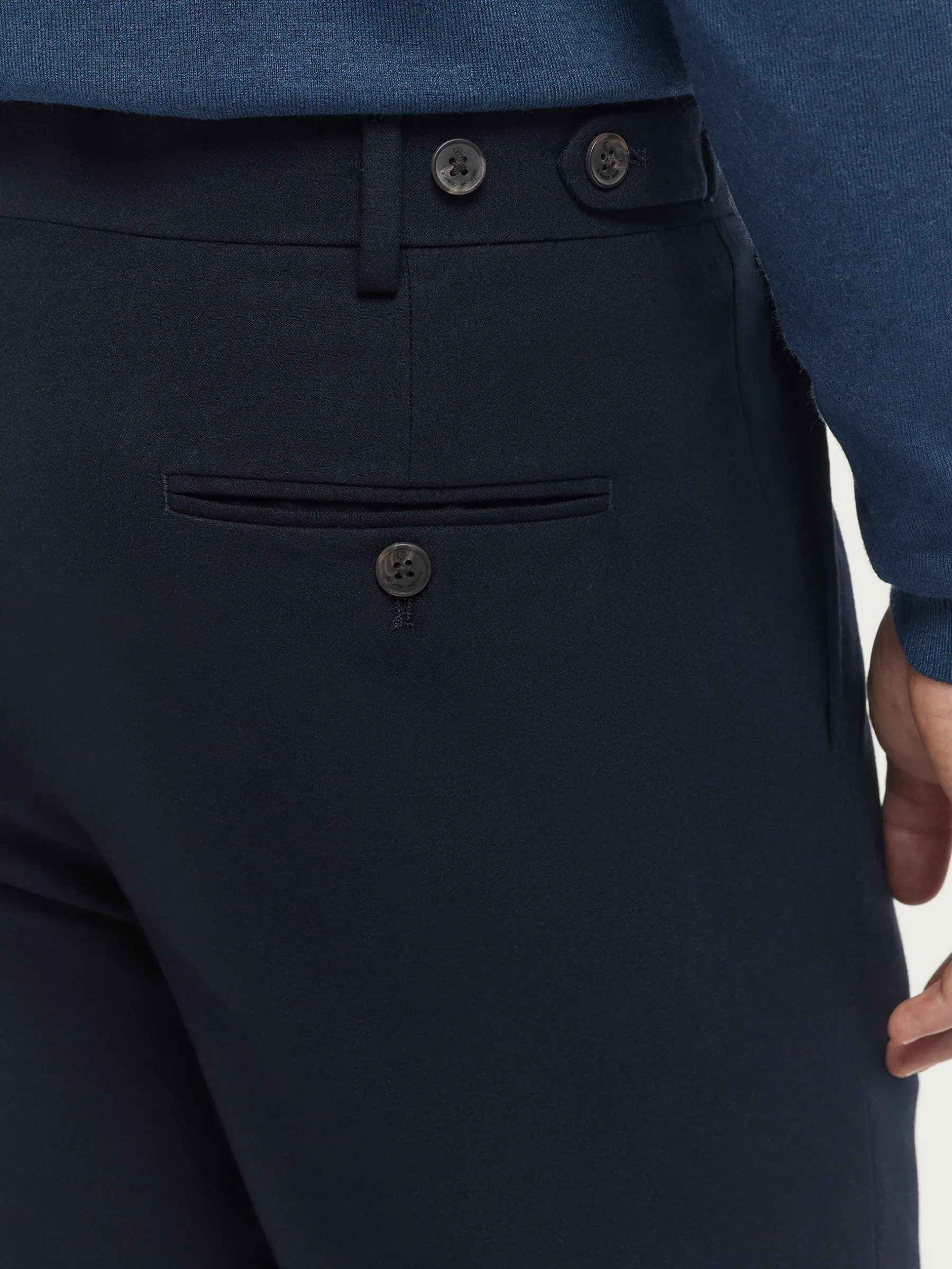 Vestir<Alvaro Moreno PANTALON CLASSIC TWILL Azul Marino