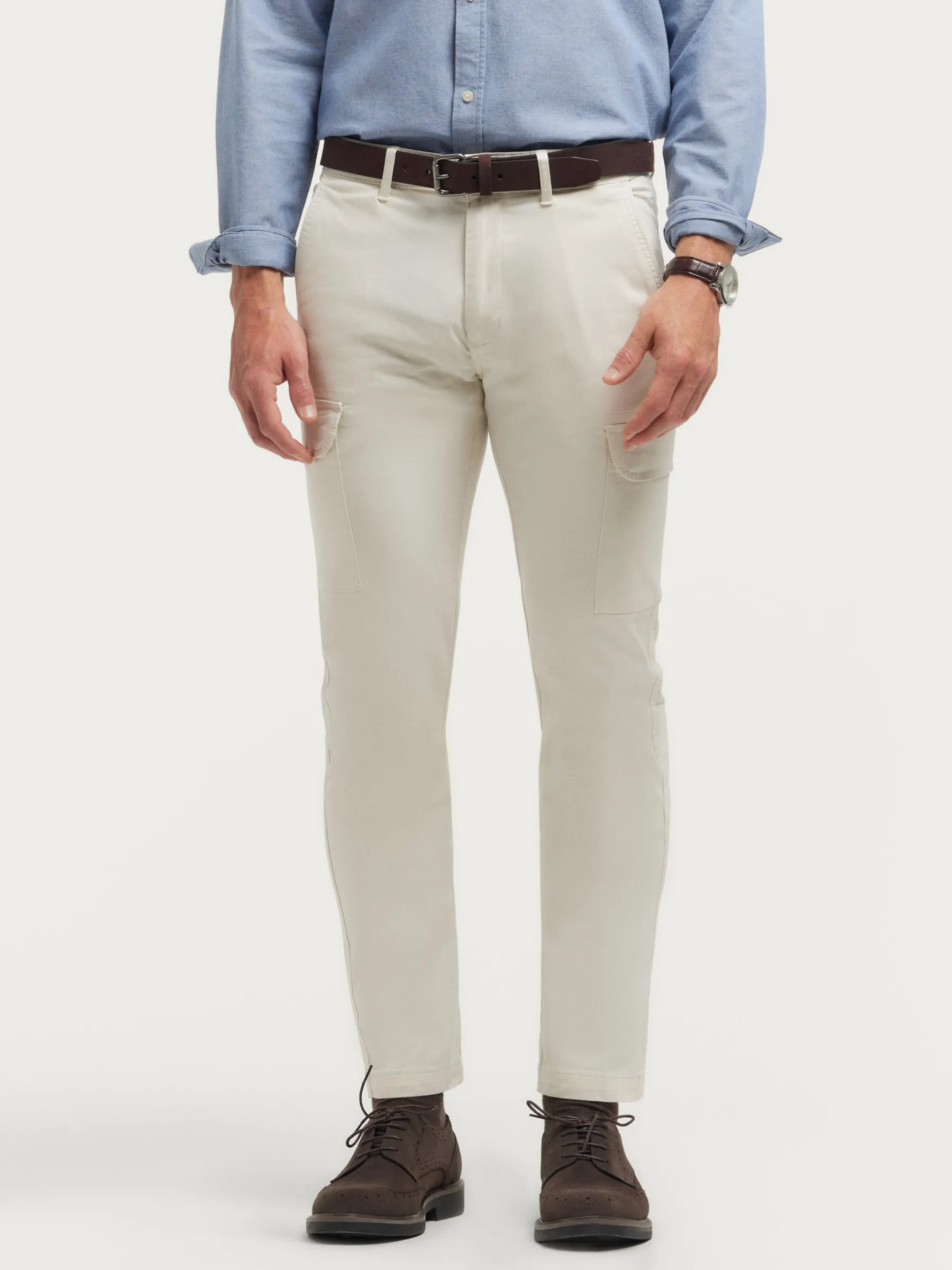 Cargo<Alvaro Moreno PANTALON DESERT Crudo