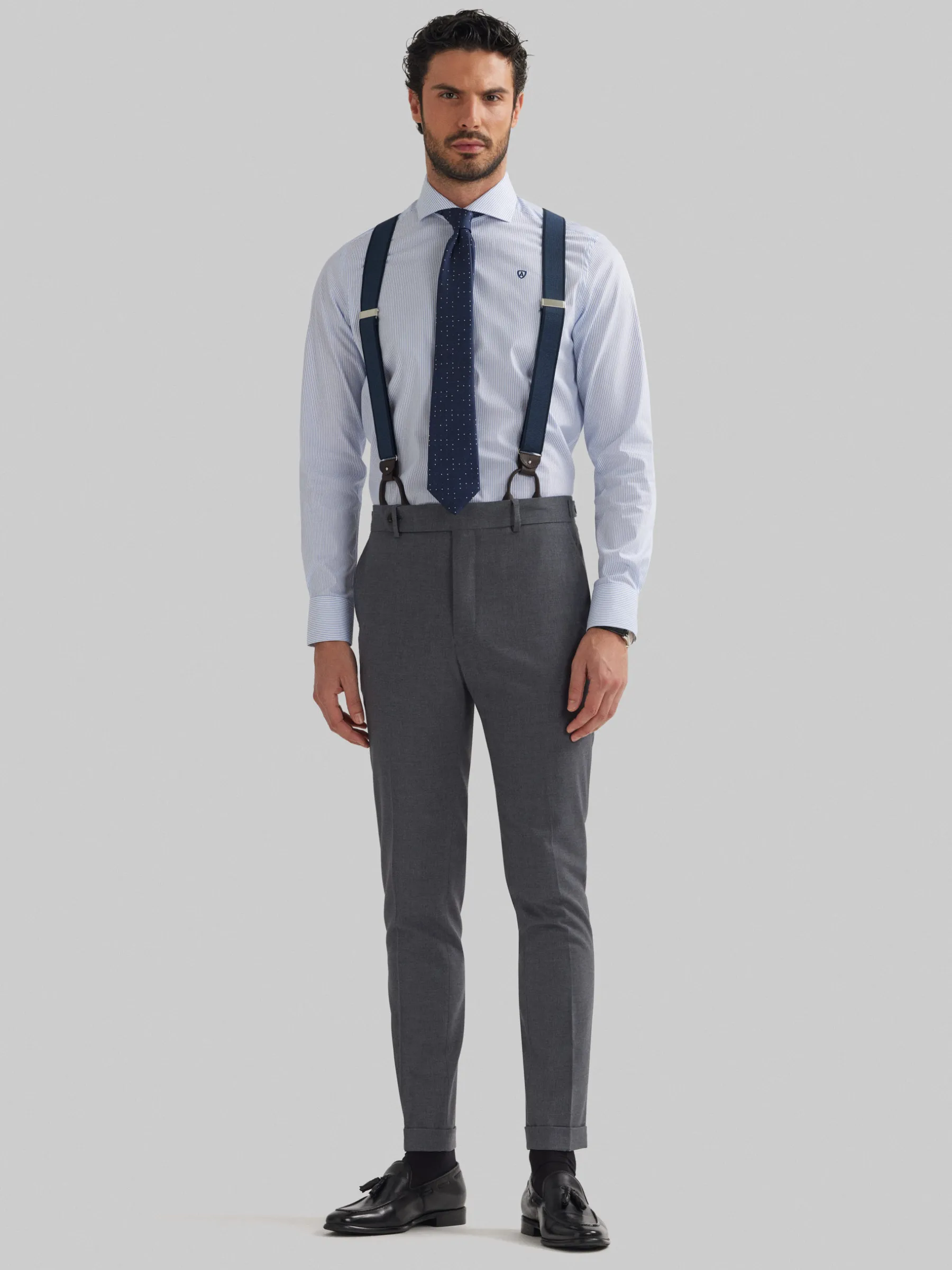 Trajes|Trajes<Alvaro Moreno PANTALON DUOMO CRUZADO Gris