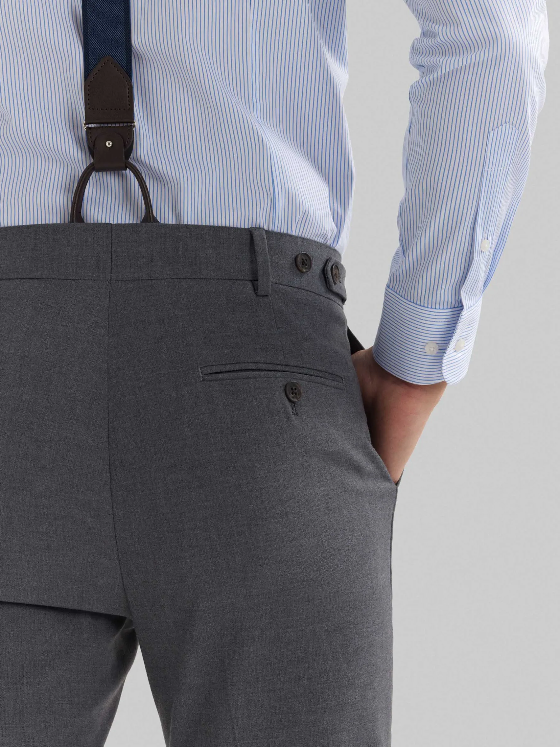 Trajes|Trajes<Alvaro Moreno PANTALON DUOMO CRUZADO Gris