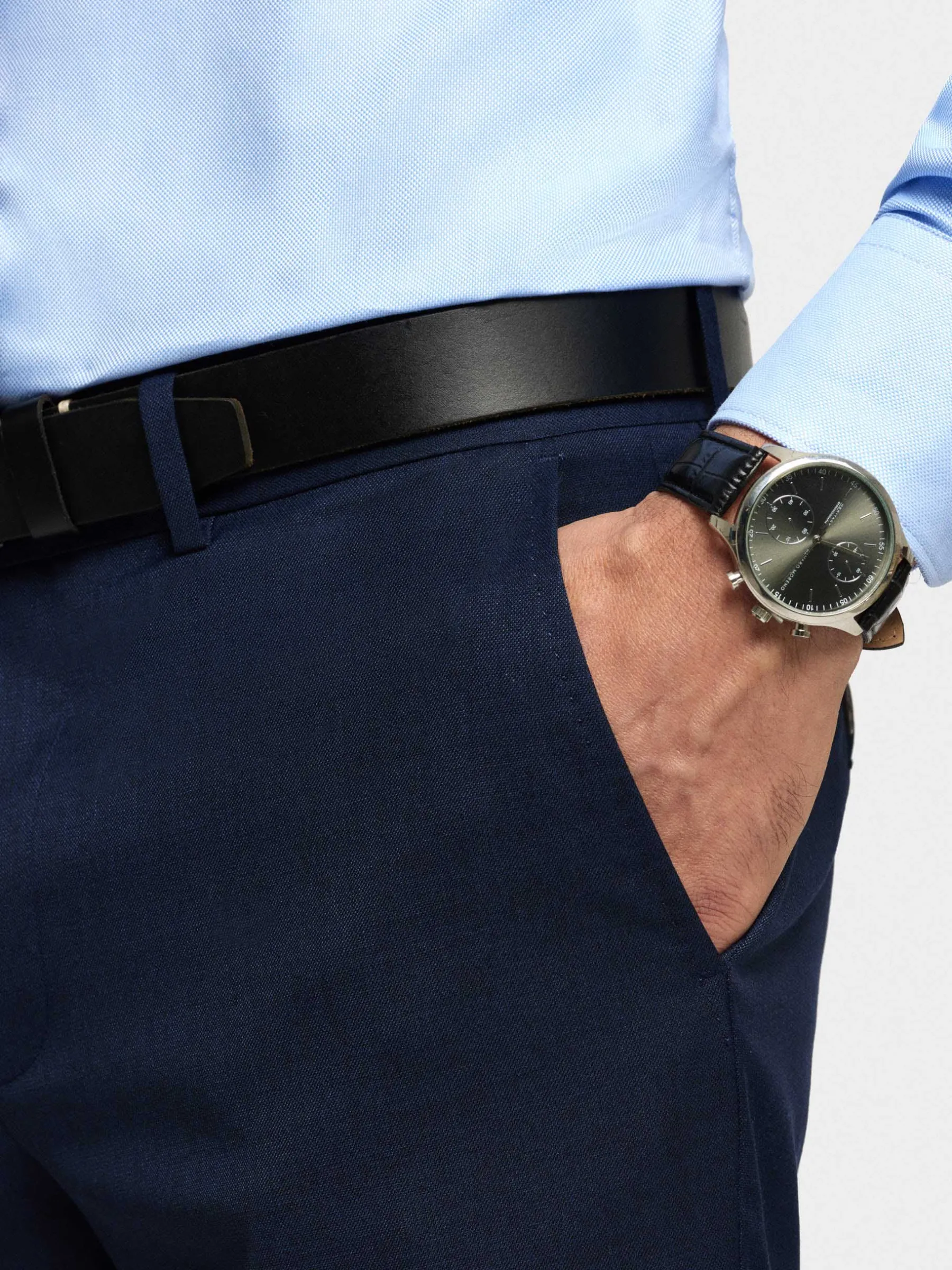 Trajes|Trajes<Alvaro Moreno PANTALON FIL A FIL Azul Marino