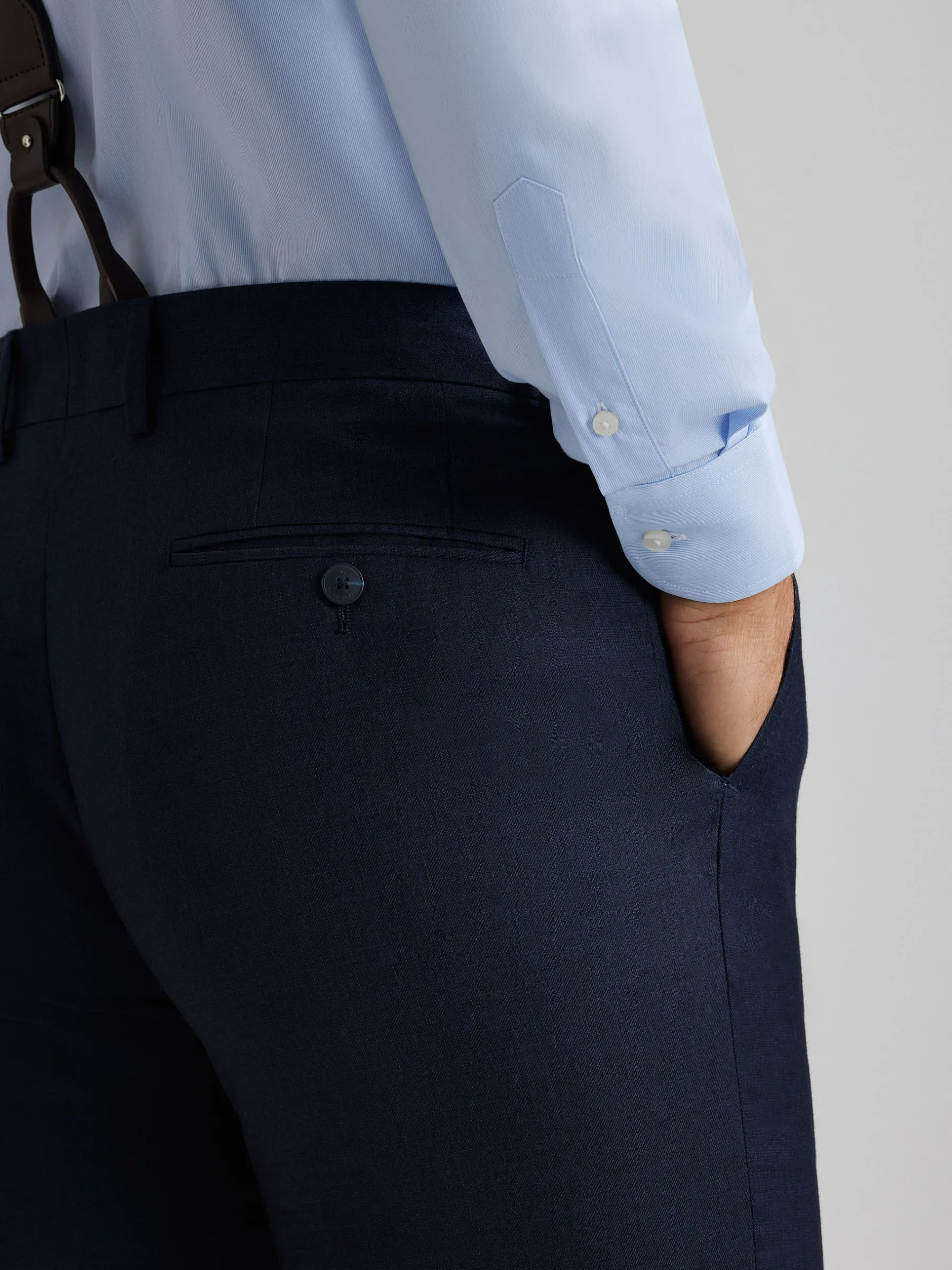 Trajes|Trajes<Alvaro Moreno PANTALON FIL A FIL Azul Marino