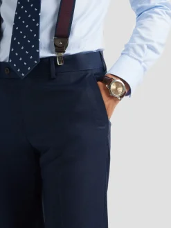 Trajes|Trajes<Alvaro Moreno PANTALON FIL A FIL Azul Marino