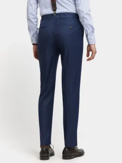 Trajes|Trajes<Alvaro Moreno PANTALON FIL A FIL CRUZADO Azul Marino