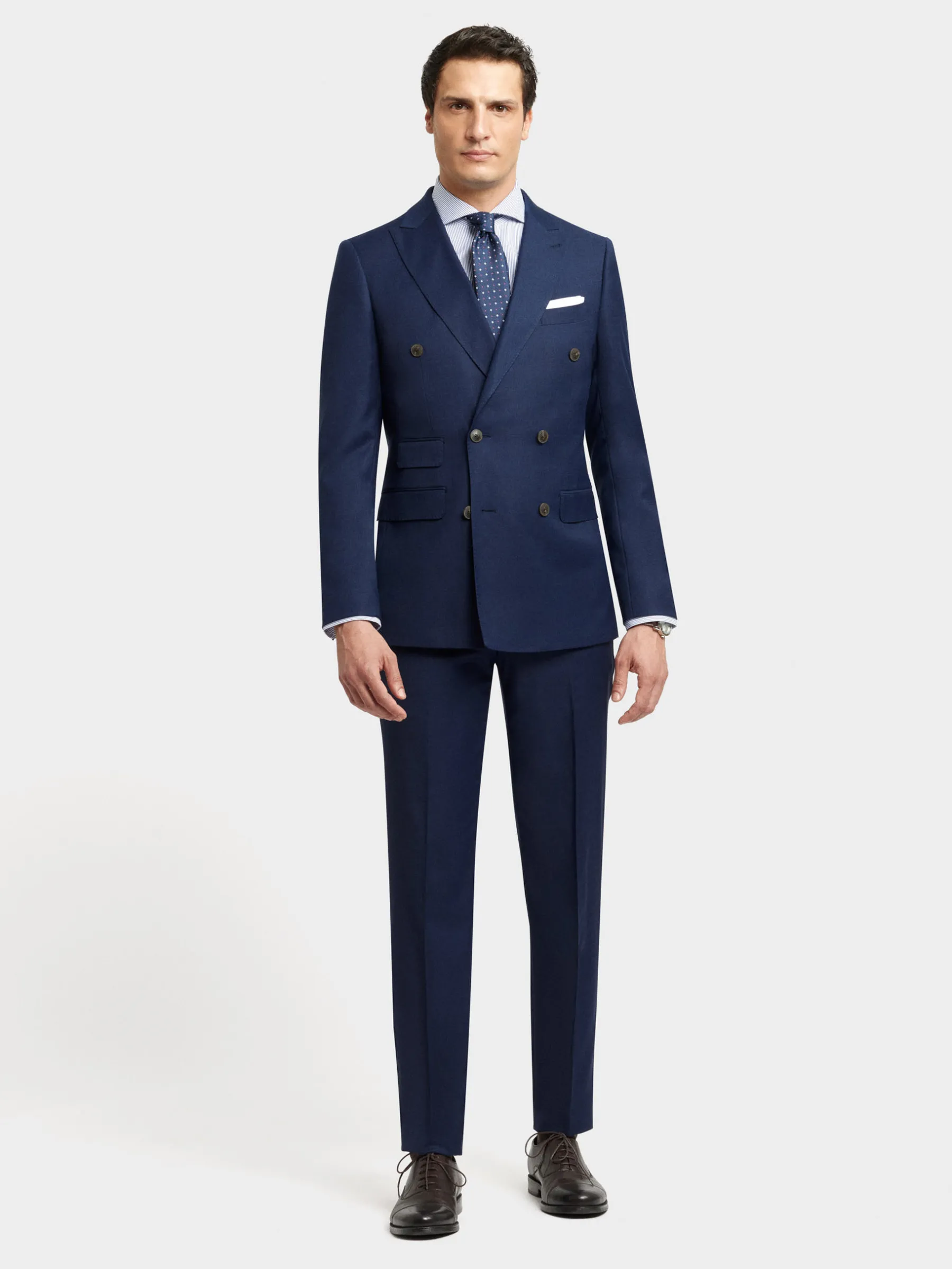 Trajes|Trajes<Alvaro Moreno PANTALON FIL A FIL CRUZADO Azul Marino