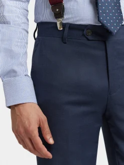 Trajes|Trajes<Alvaro Moreno PANTALON FIL A FIL CRUZADO Azul Marino