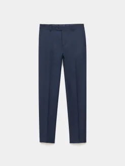 Trajes|Trajes<Alvaro Moreno PANTALON FIL A FIL CRUZADO Azul Marino