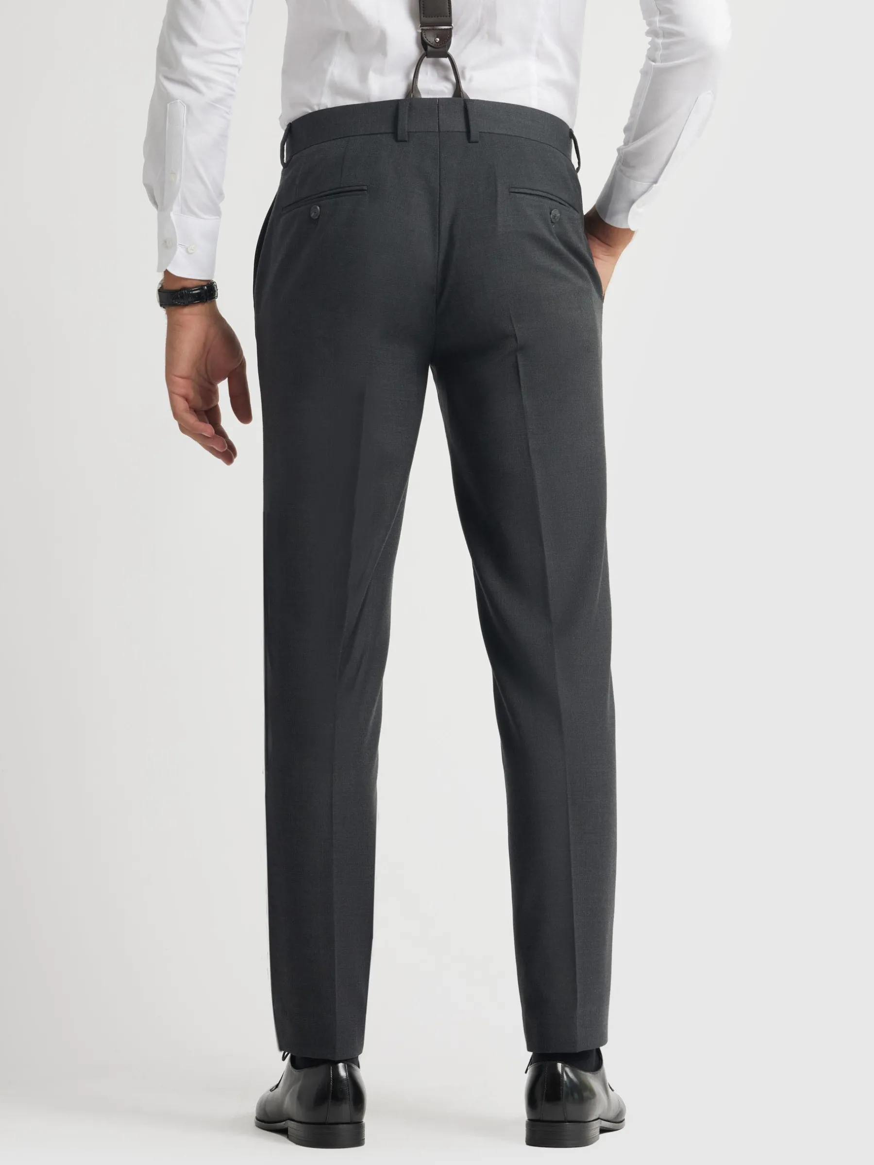 Trajes|Trajes<Alvaro Moreno PANTALON FIL A FIL CRUZADO Gris