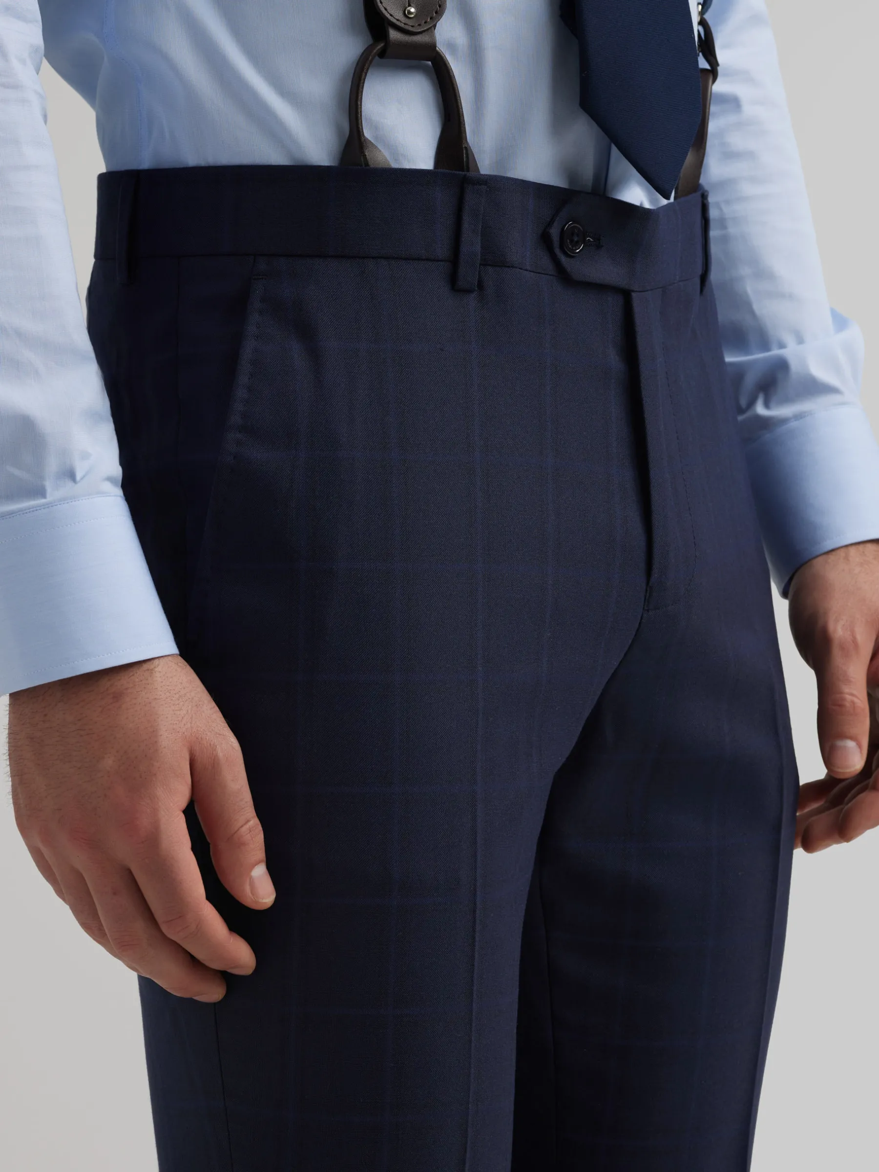 Trajes|Trajes<Alvaro Moreno PANTALON FINESTRA SLIM Azul Marino