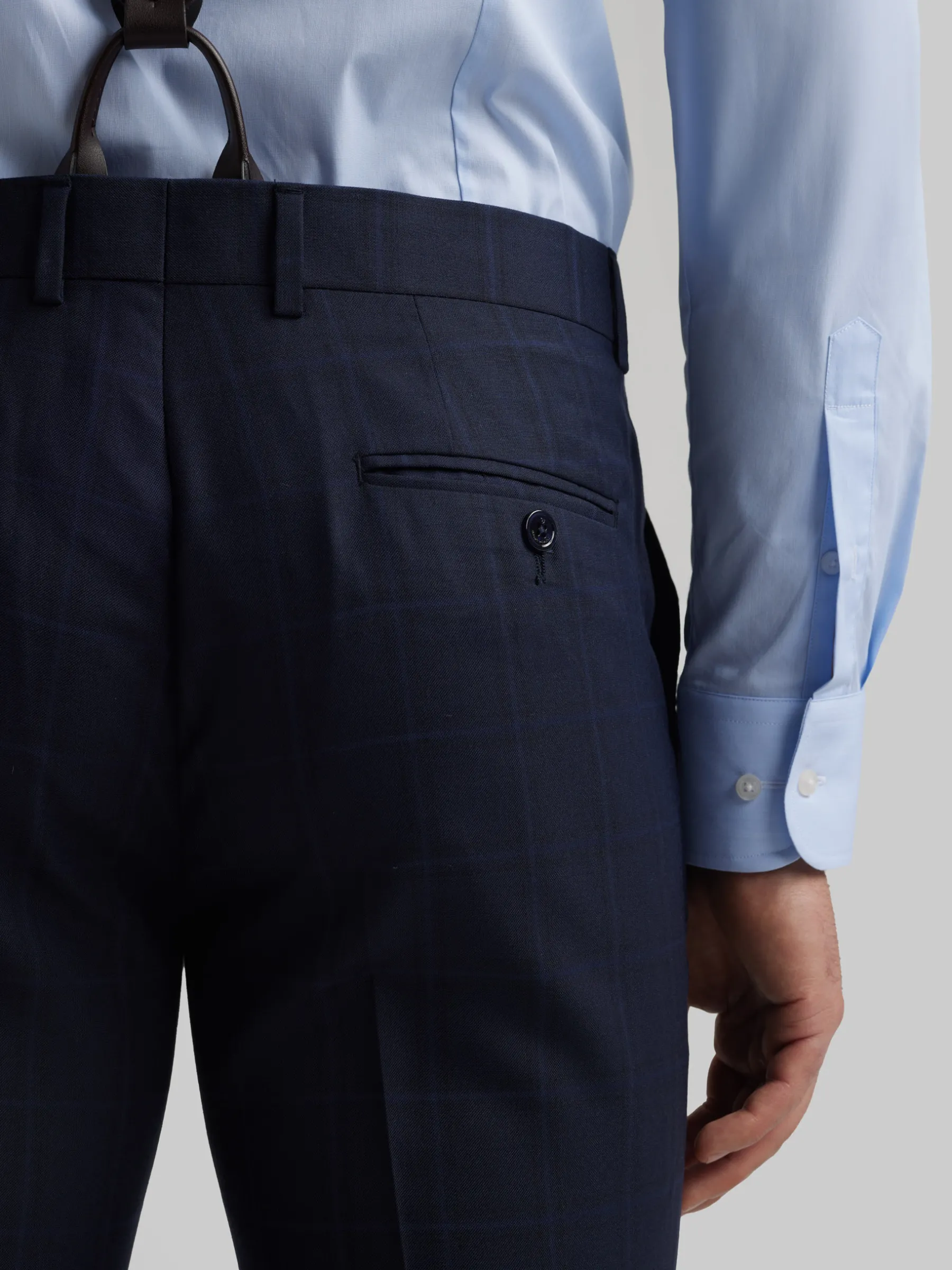 Trajes|Trajes<Alvaro Moreno PANTALON FINESTRA SLIM Azul Marino