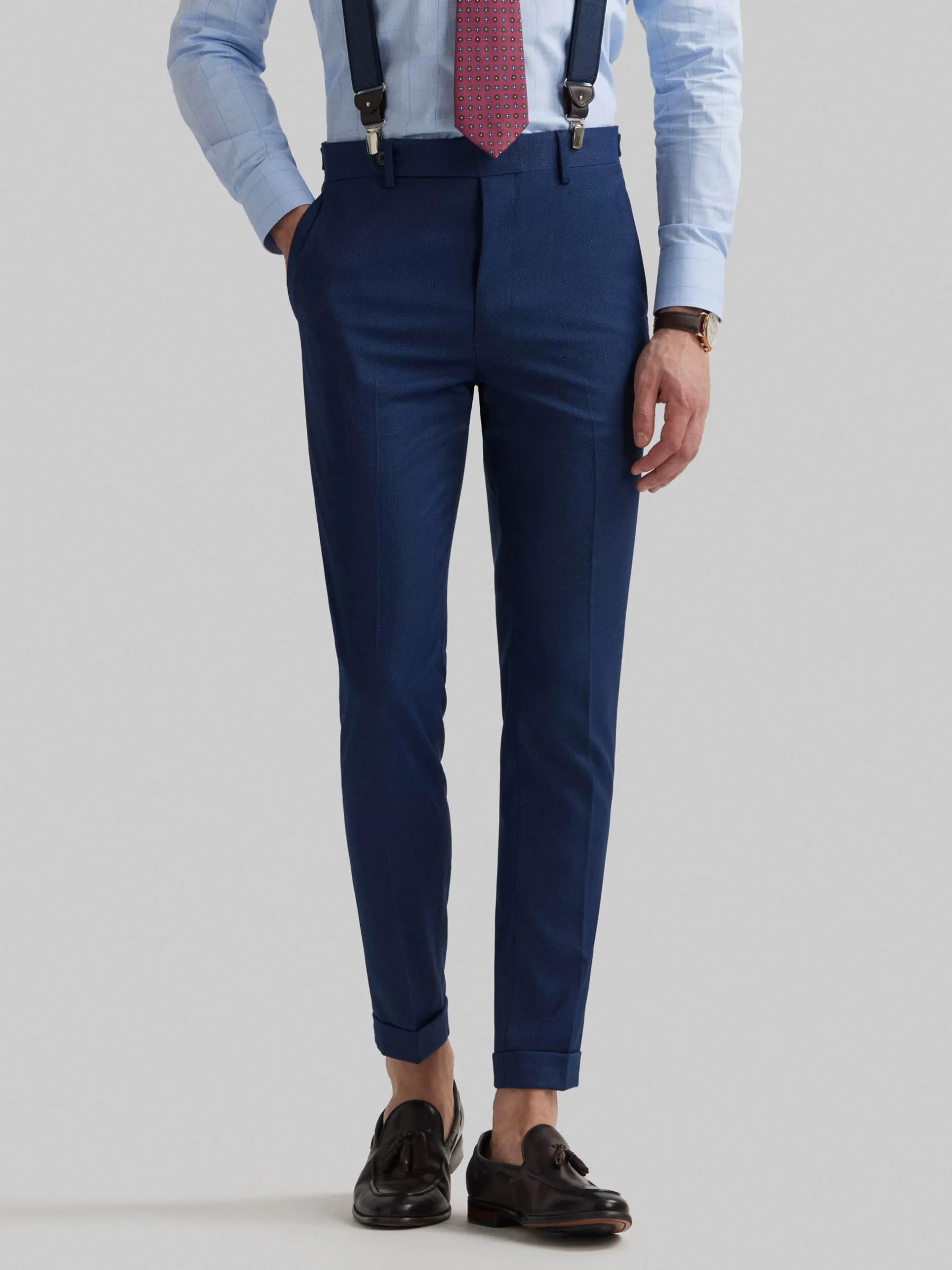 Trajes|Trajes<Alvaro Moreno PANTALON NAPOLI MICROBIRD Azul