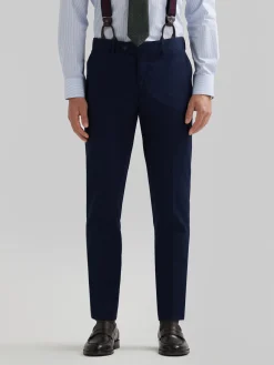 Trajes|Trajes<Alvaro Moreno PANTALON PLAIN SLIM Azul Marino
