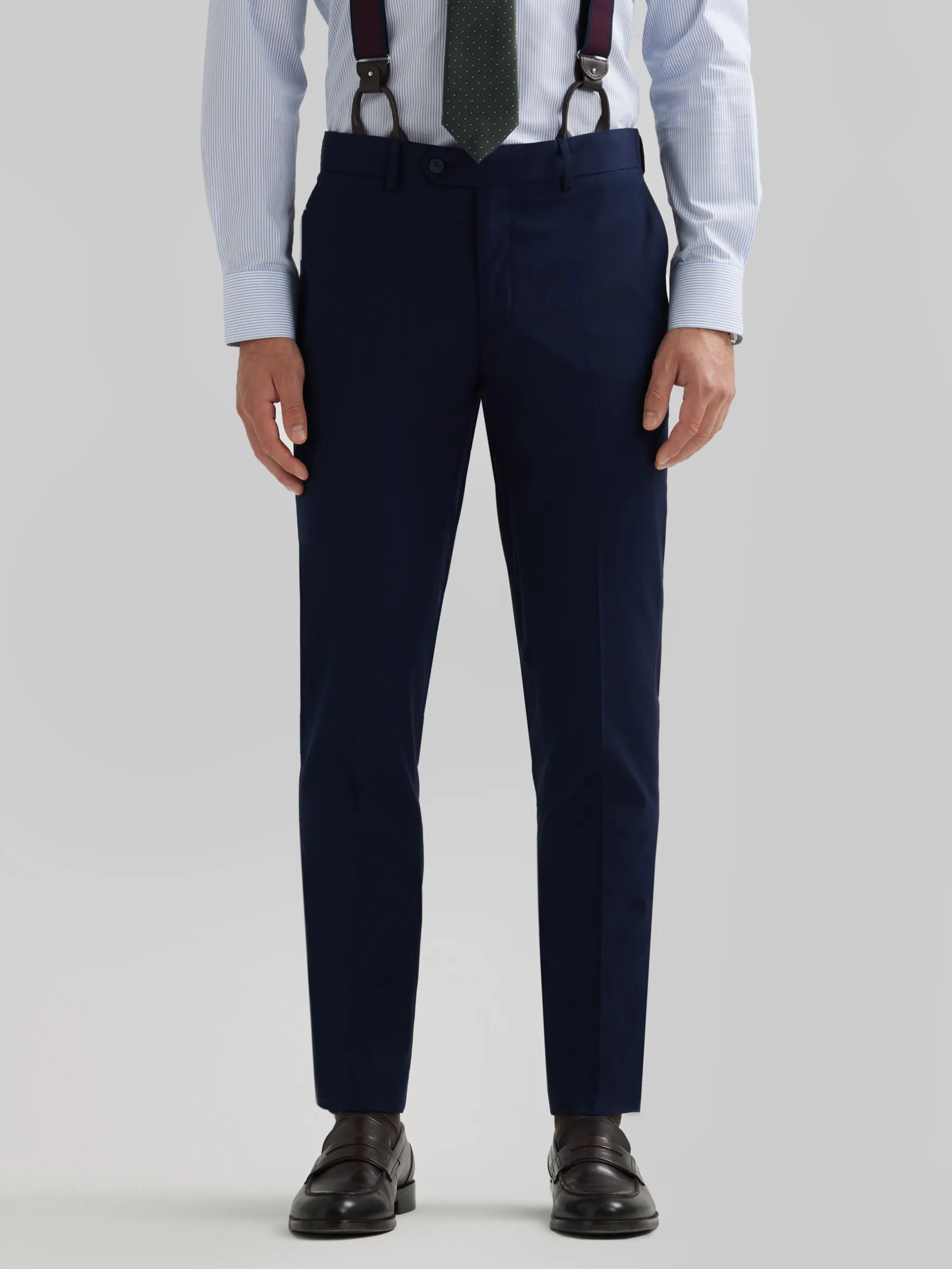 Trajes|Trajes<Alvaro Moreno PANTALON PLAIN SLIM Azul Marino