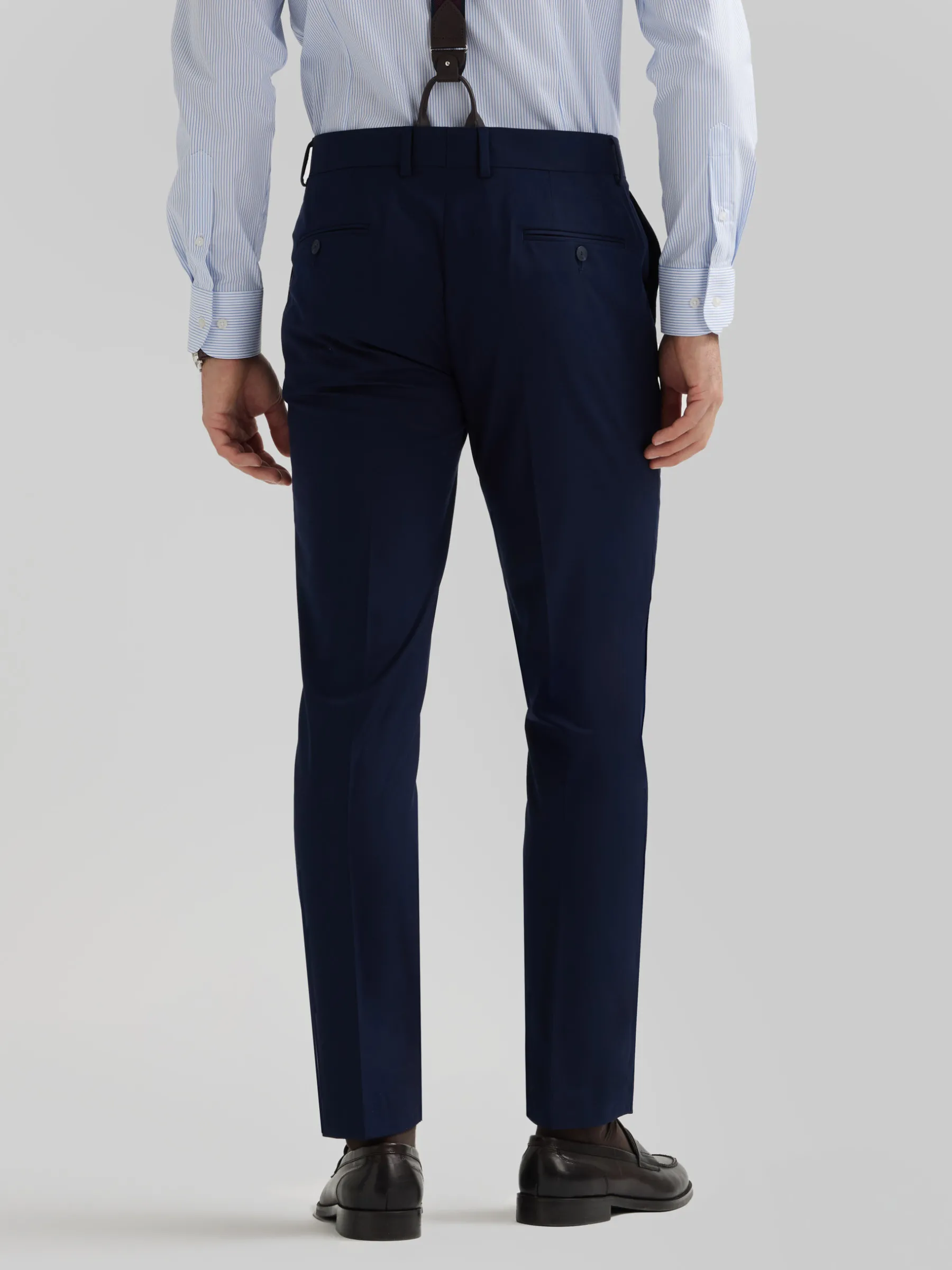 Trajes|Trajes<Alvaro Moreno PANTALON PLAIN SLIM Azul Marino