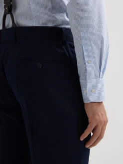 Trajes|Trajes<Alvaro Moreno PANTALON PLAIN SLIM Azul Marino