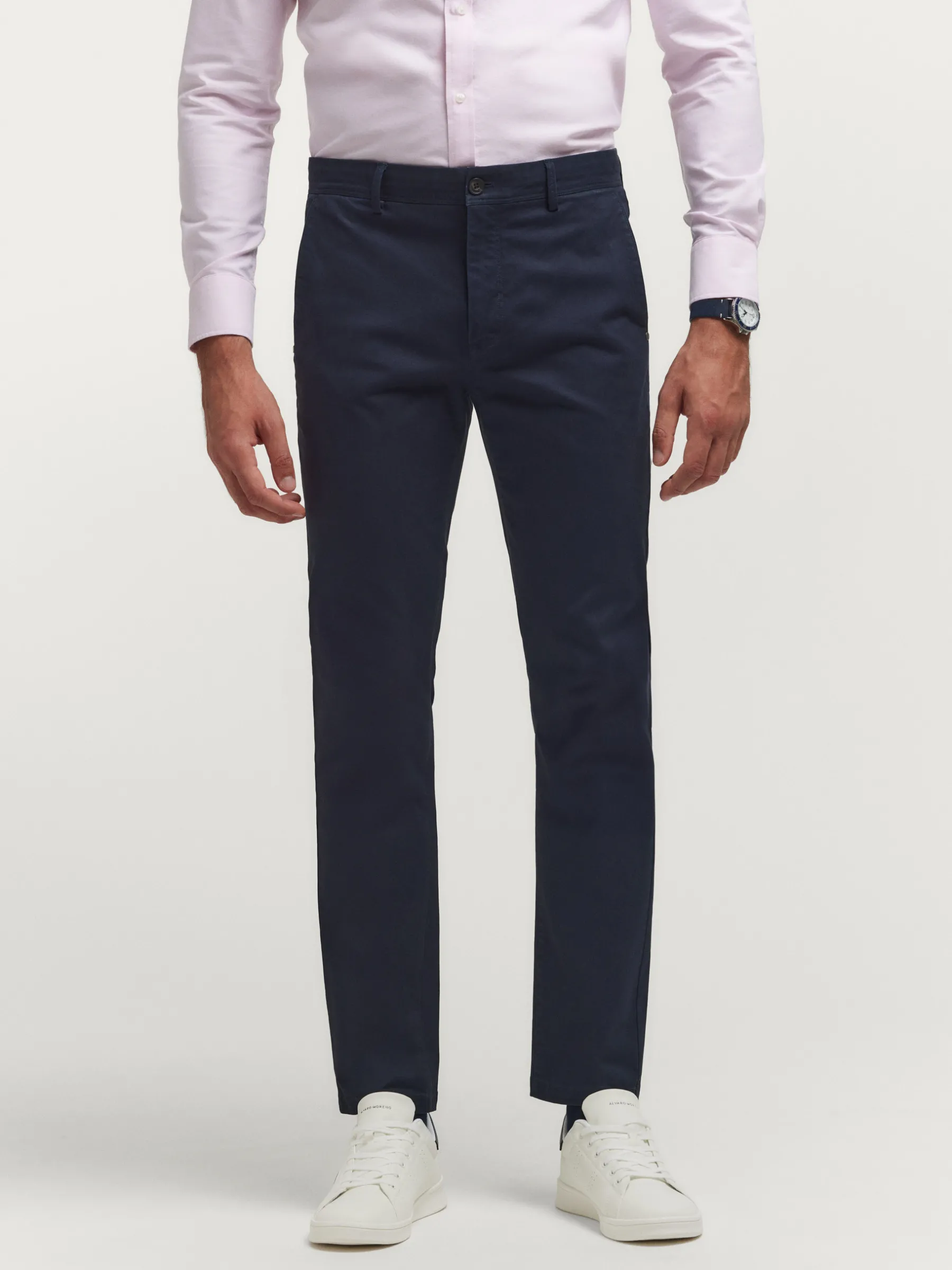 Chino<Alvaro Moreno PANTALON SLOT Azul Marino
