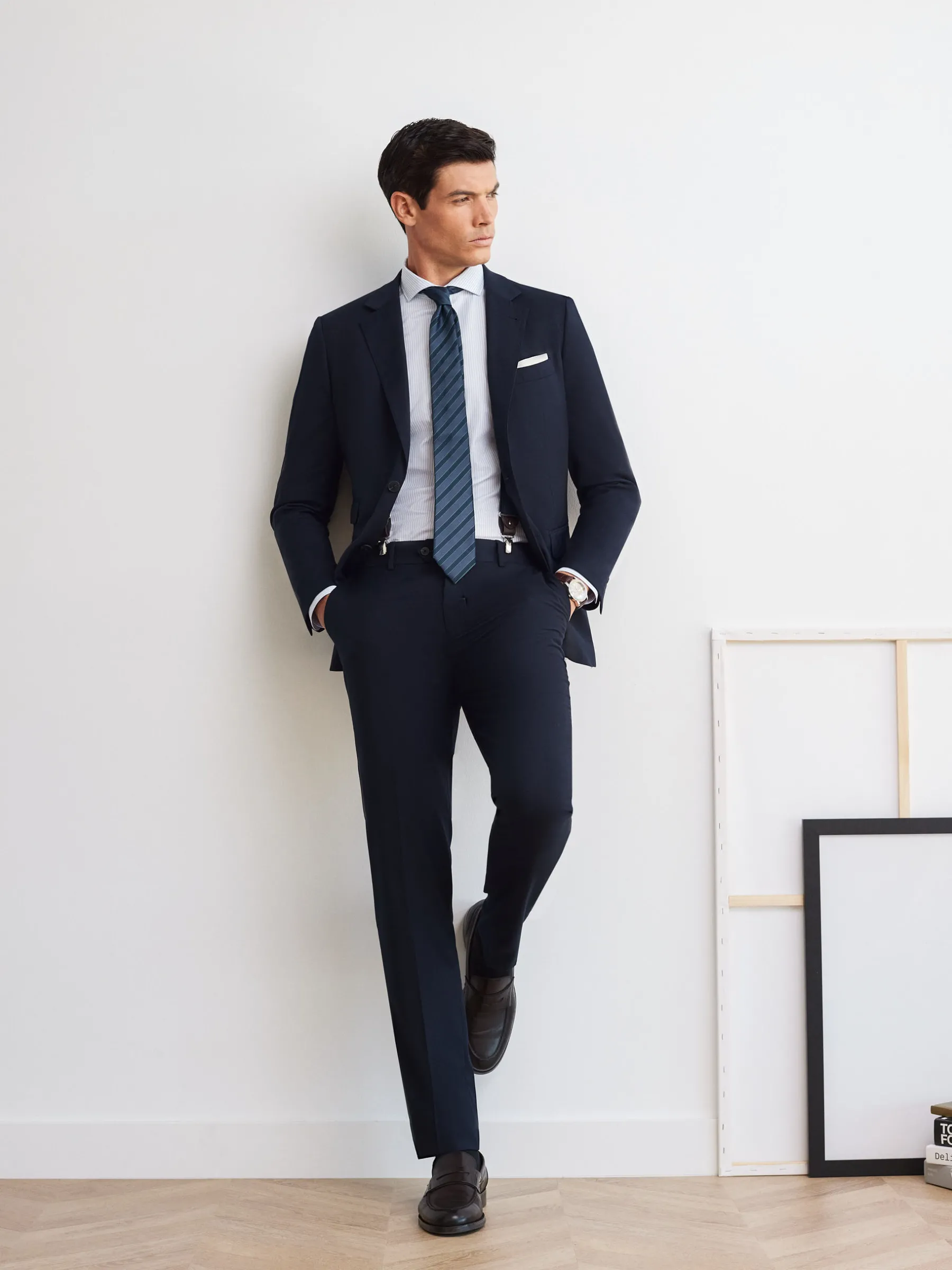 Trajes|Trajes<Alvaro Moreno PANTALON TWILL Azul Marino