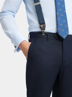 Trajes|Trajes<Alvaro Moreno PANTALON TWILL CRUZADO Azul Marino