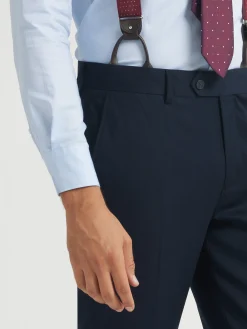 Trajes|Trajes<Alvaro Moreno PANTALON TWILL CRUZADO Azul Marino