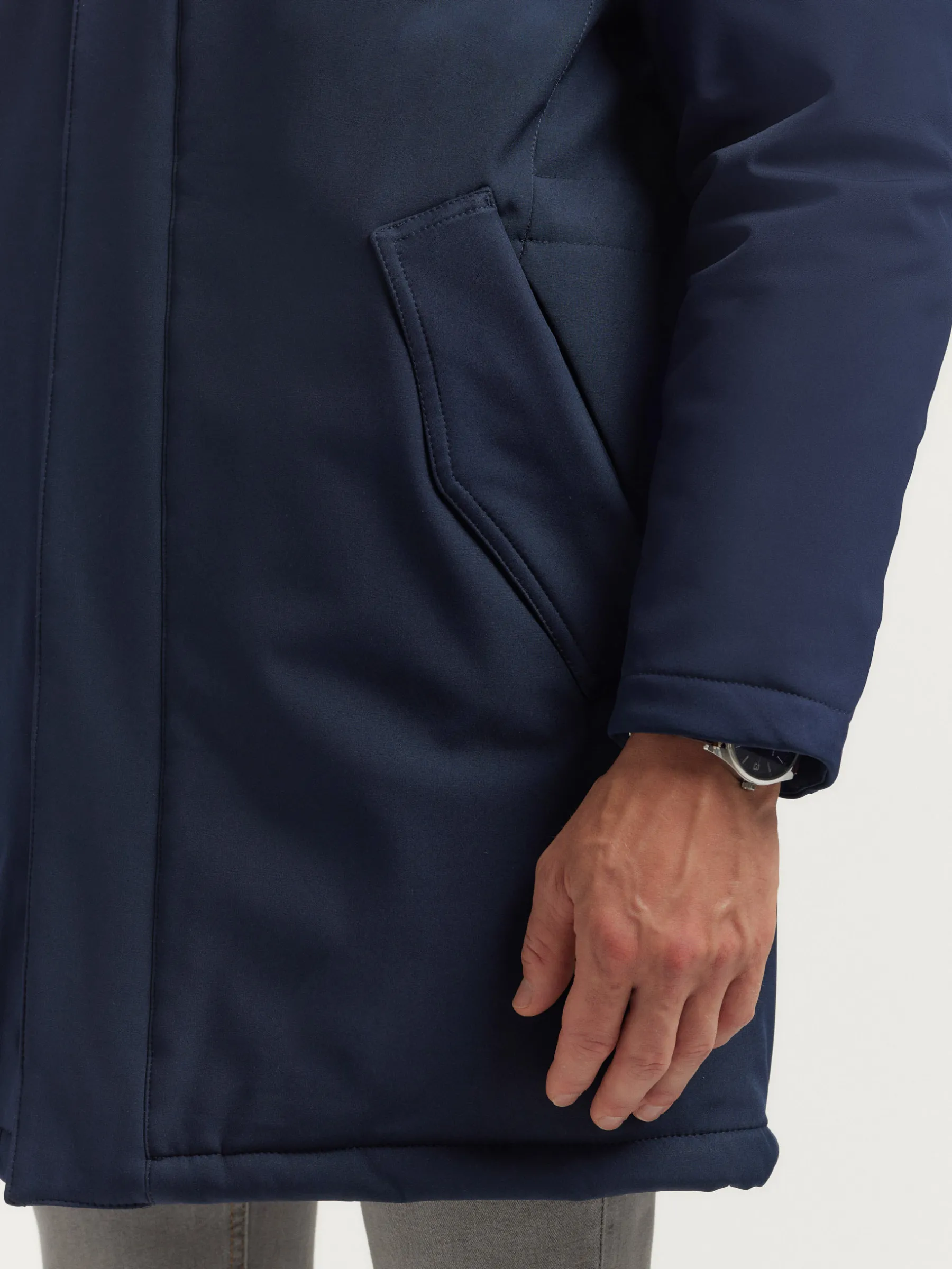 Cazadoras Y Parkas<Alvaro Moreno PARKA BORGIA Azul Marino