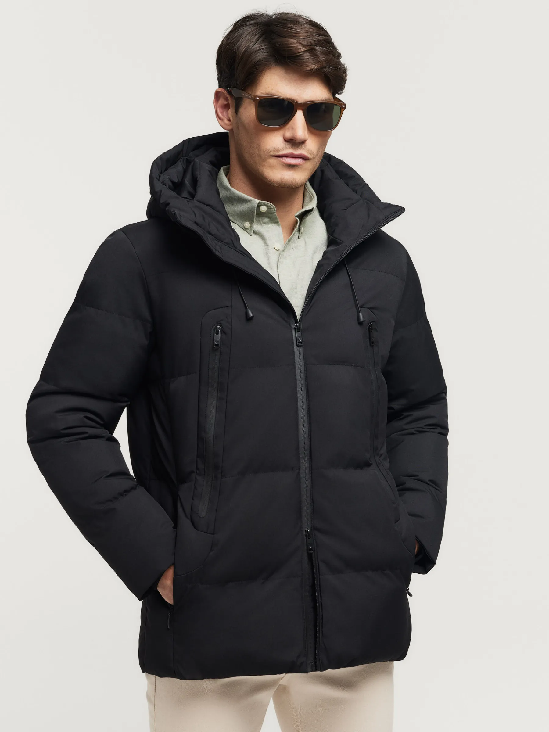 Cazadoras Y Parkas<Alvaro Moreno PARKA COMFORT Negro