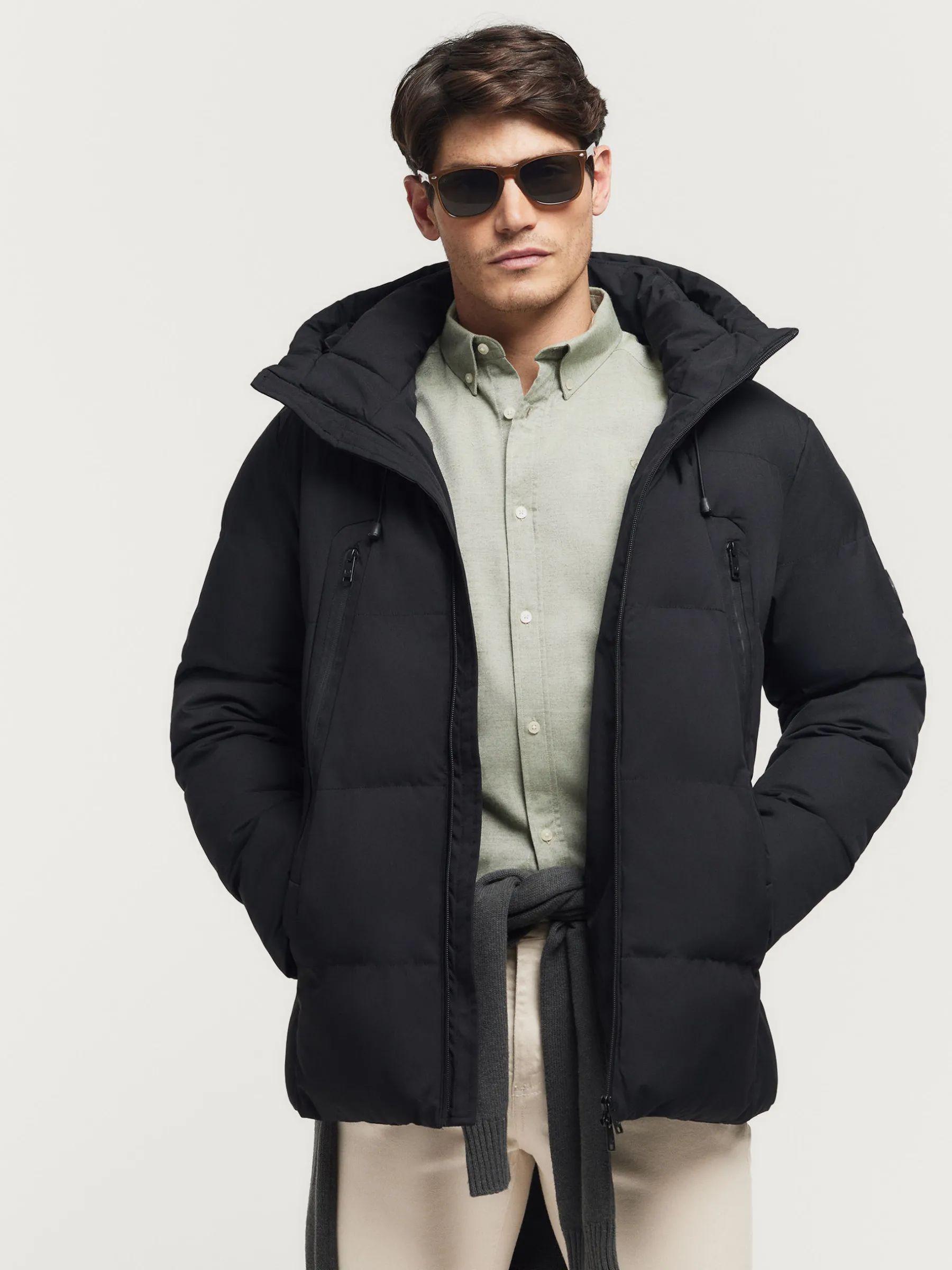 Cazadoras Y Parkas<Alvaro Moreno PARKA COMFORT Negro
