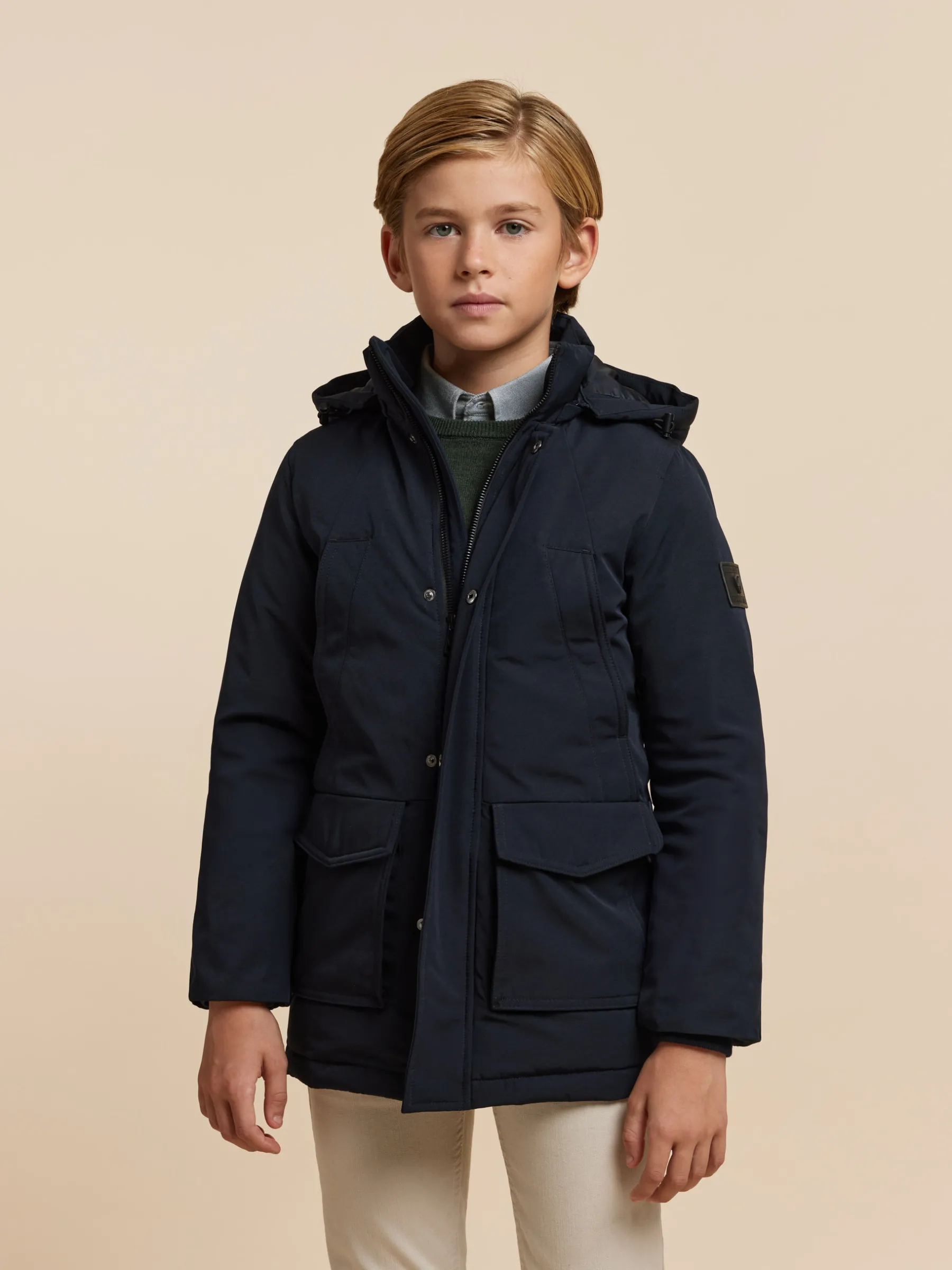 Cazadoras Y Chalecos<Alvaro Moreno PARKA SHERMAN KIDS Azul Marino