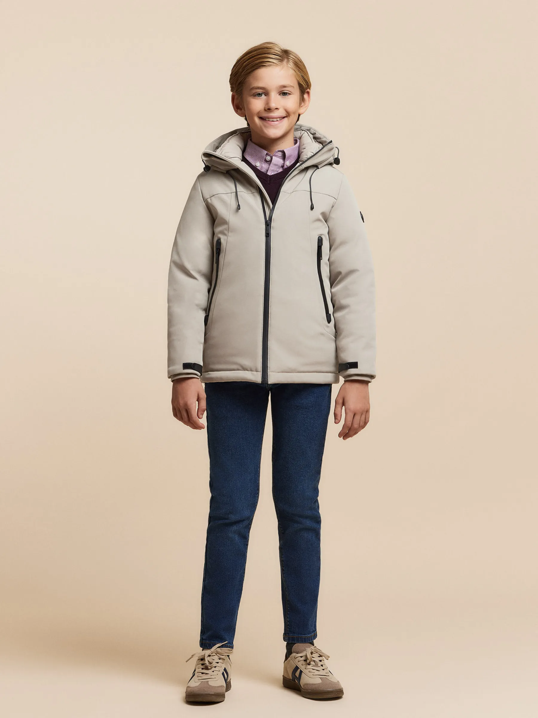 Cazadoras Y Chalecos<Alvaro Moreno PARKA SKYWALKER KIDS Beige