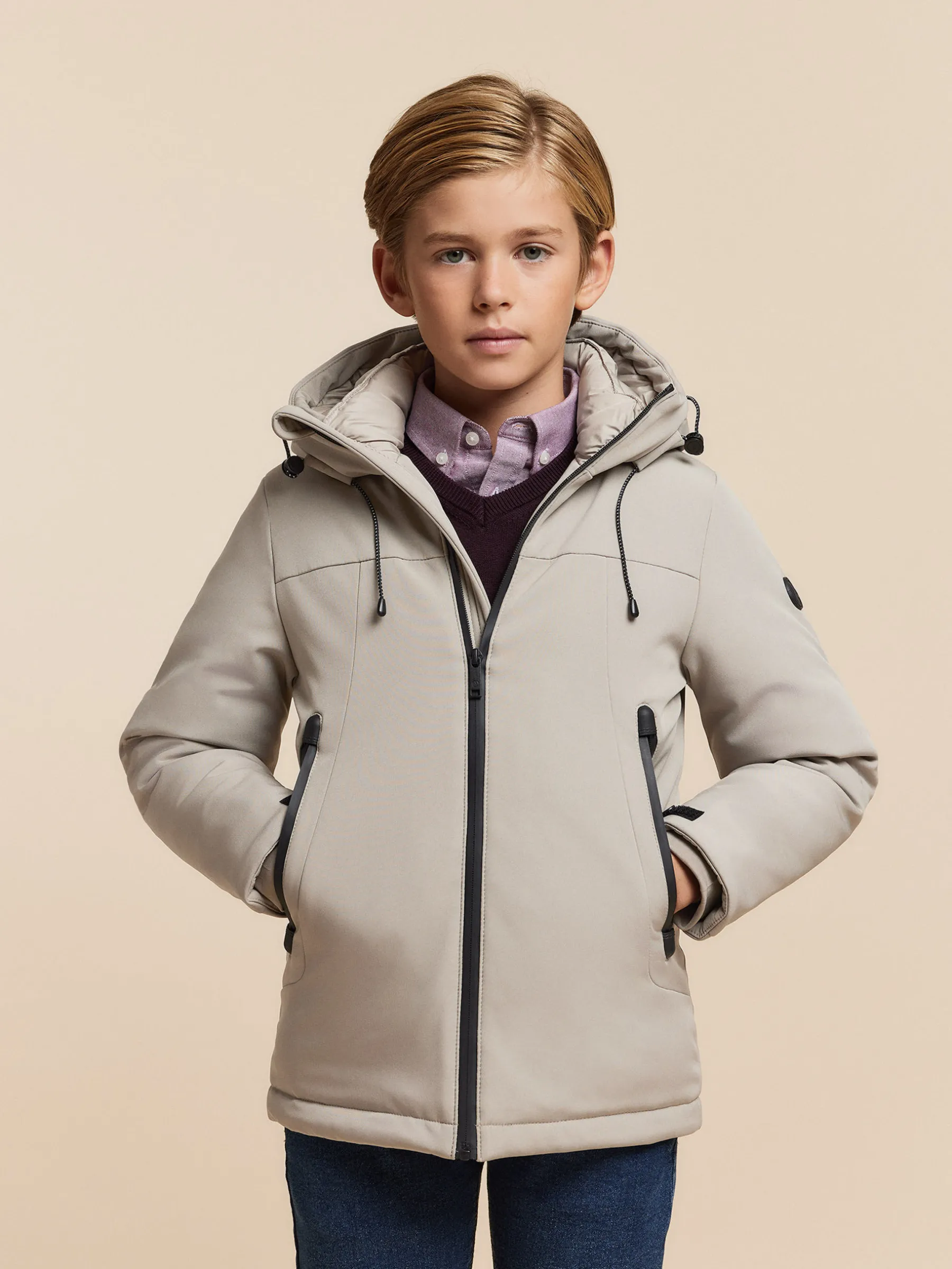 Cazadoras Y Chalecos<Alvaro Moreno PARKA SKYWALKER KIDS Beige