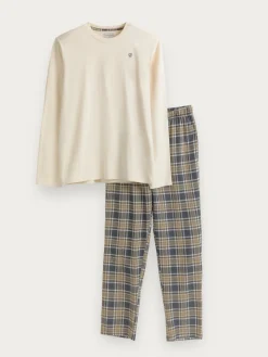 Pijamas<Alvaro Moreno PIJAMA FRANELA CUADROS Crudo