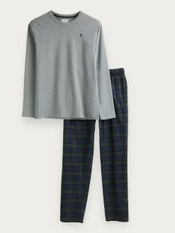 Pijamas<Alvaro Moreno PIJAMA FRANELA CUADROS Gris