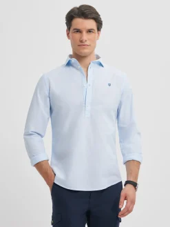Casual<Alvaro Moreno POLERA PIN POINT Celeste