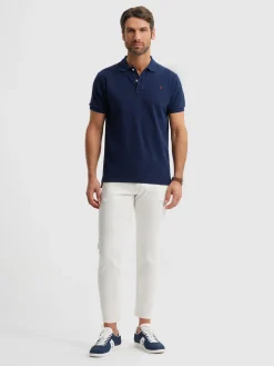 Polos Y Poleras<Alvaro Moreno POLO BASIC Azul Marino