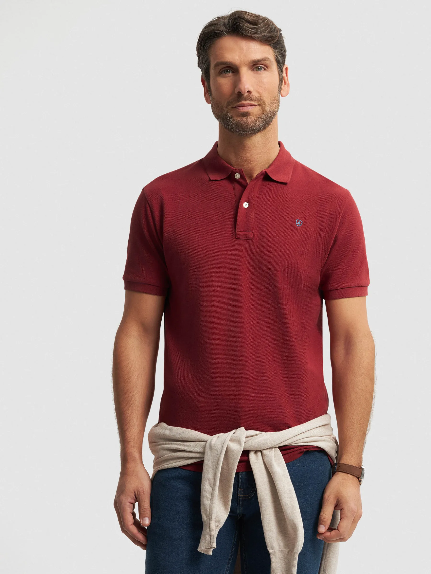 Polos Y Poleras<Alvaro Moreno POLO BASIC Rojo