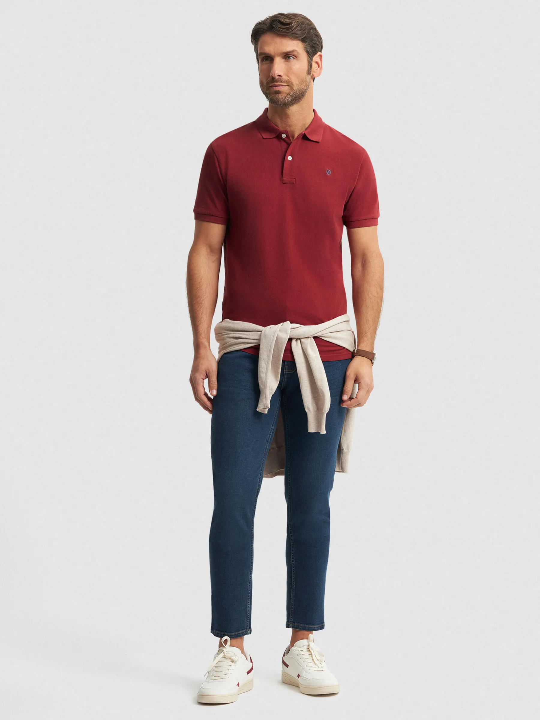 Polos Y Poleras<Alvaro Moreno POLO BASIC Rojo