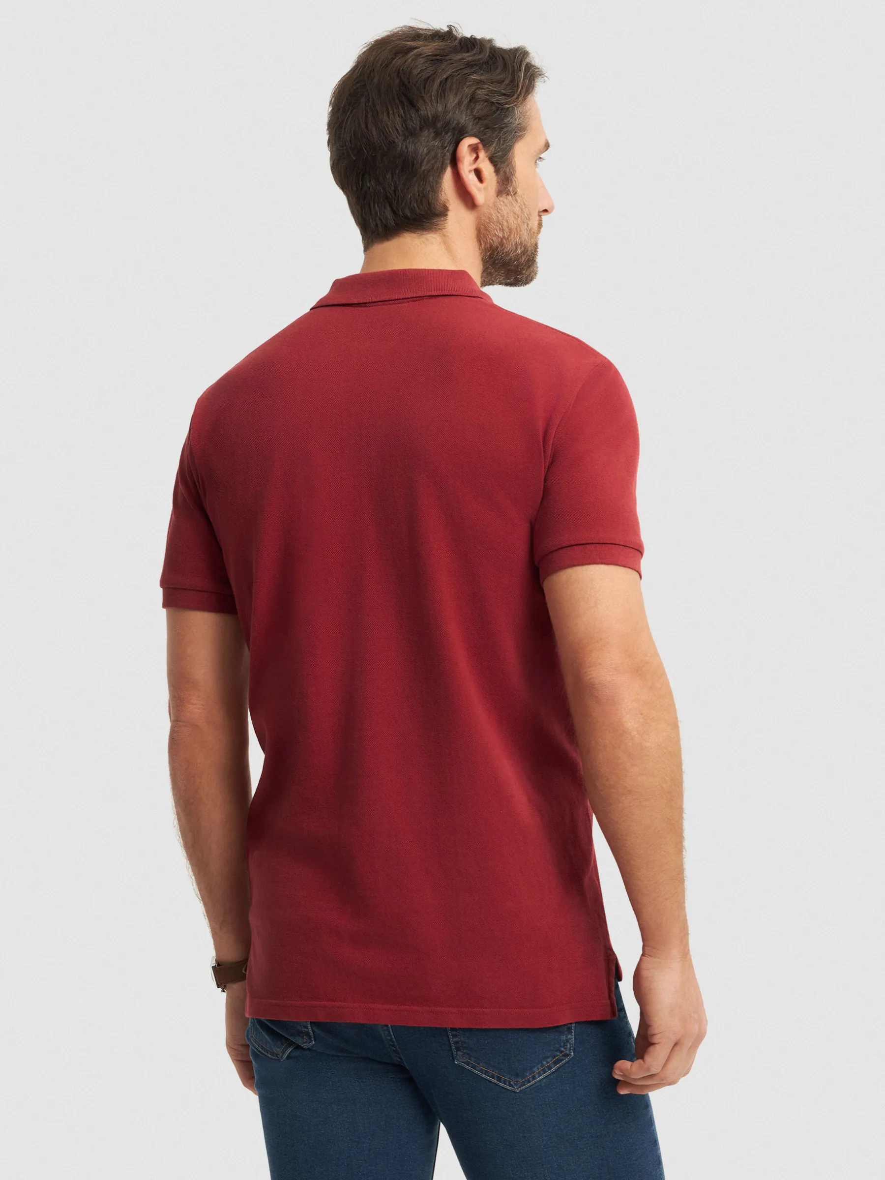 Polos Y Poleras<Alvaro Moreno POLO BASIC Rojo
